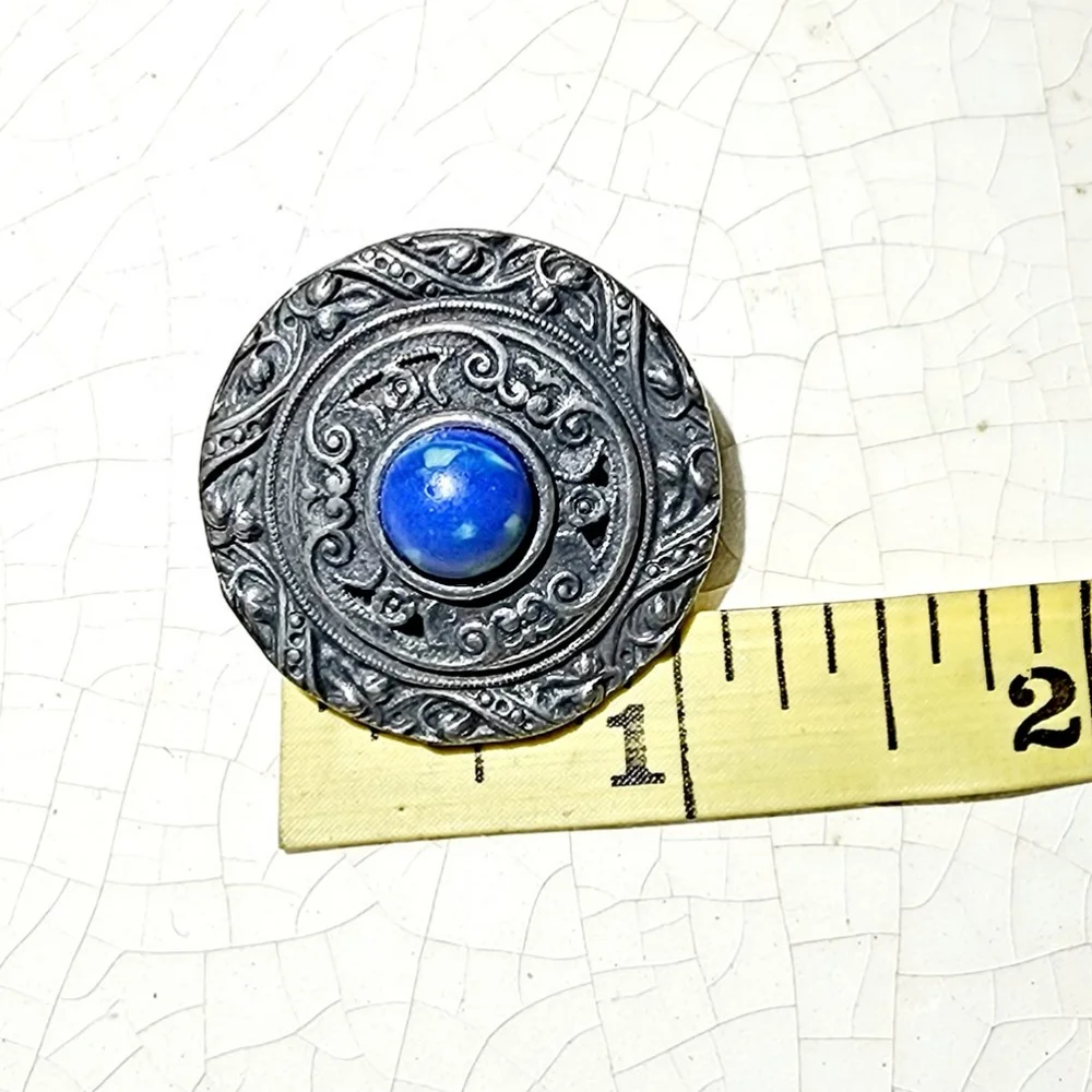 Vintage art Nouveau greek pin cover brooch sigma tau fraternity Gamma 1920s